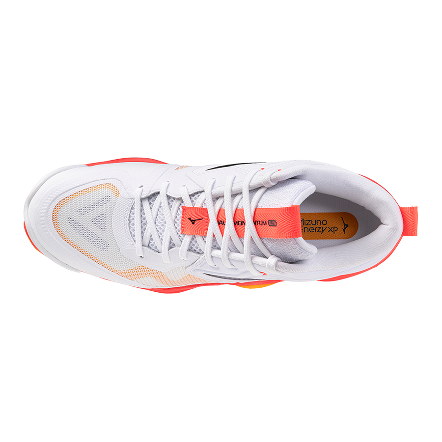 Mizuno WAVE MOMENTUM ELITE MID White/Fiery Coral 2/Citrus